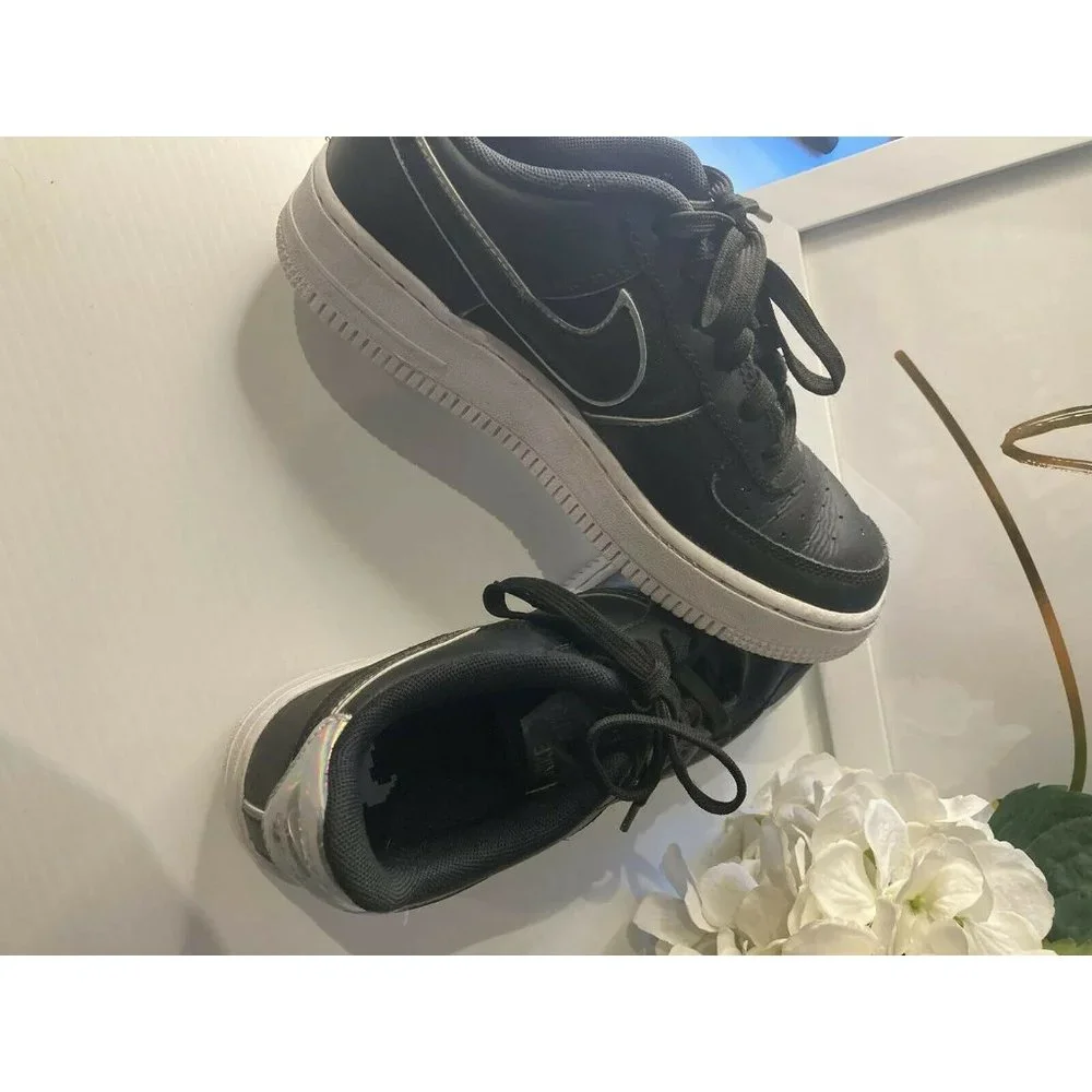 Women Nike Sneakers Airforce Metallic - US 4 Shoes Metallic Gold Gift Shoes - Picture 3 of 7